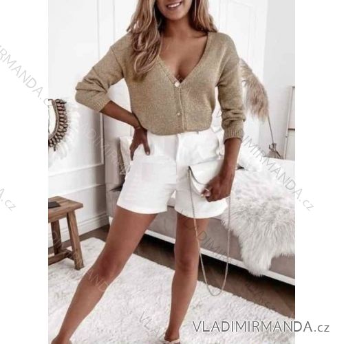 Sveter tenký na gombíky dlhý rukáv dámsky (S / M ONE SIZE) TALIANSKÁ MÓDA IMWA21478