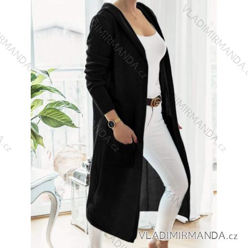 Cardigan dlhý pletený dámsky (S / M ONE SIZE) POĽSKÁ MÓDA IMWT21132