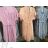 Šaty krátké košilové proužek krátký rukáv dámské (S/M/L ONE SIZE) ITALSKÁ MODA IM725065