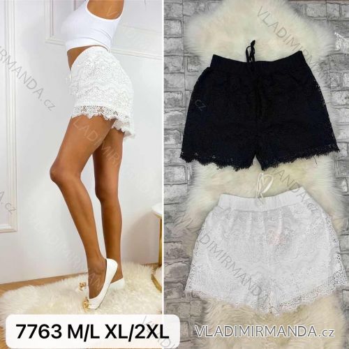 Kraťasy šortky letné čipkové dámske (M / L-XL / 2XL) TURECKÁ MÓDA TMWL217763