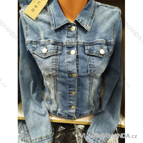 Bunda jarná riflová dámska (S-2XL) Gourde MA521GD6642-K