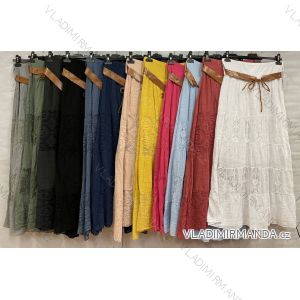 Sukňa s páaskem dlhá letná dámska (S / M / L ONE SIZE) TALIANSKÁ MÓDA IM4211603