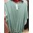 Šaty maxi letní dlouhé krátký rukáv dámské (2XL/3XL/4XL ONE SIZE) ITALSKá MODA IMS21025
