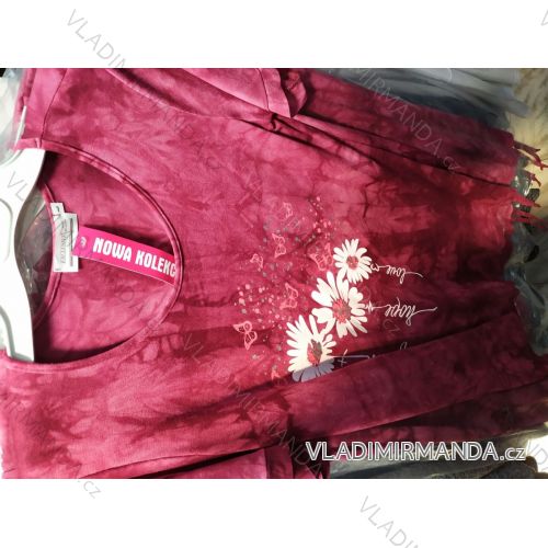 Tričko krátky rukáv dámske (L-3XL ONE SIZE) LGM POĽSKÁ MÓDA LGM21011