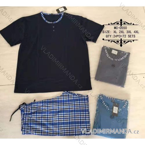 Pyžamo krátke pánske nadrozmerné (xl-4XL) N-FEEL MC-0550
