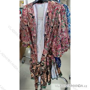 Župan letné dlhý rukáv dámsky (S / M ONE SIZE) TALIANSKÁ MÓDA IMM21918