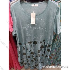 Šaty letné krátky rukáv dámske (M / L ONE SIZE) TALIANSKÁ MÓDA IMS21031
