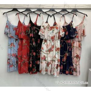 Šaty letné na ramienka dámske (S / M ONE SIZE) TALIANSKÁ MÓDA IMWC215266