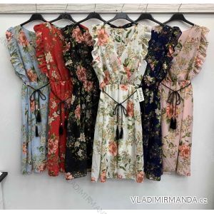 Šaty letné na ramienka dámske (S / M ONE SIZE) TALIANSKÁ MÓDA IMWC215267