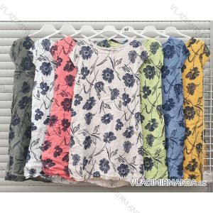 Šaty letné krátky rukáv dámske (M / 3XL ONE SIZE) TALIANSKÁ MÓDA IMWA215314