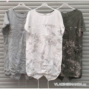 Šaty letné krátky rukáv dámske (M / 3XL ONE SIZE) TALIANSKÁ MÓDA IMWA215318