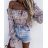 Top carmen dlhý rukáv dámsky (S / M ONE SIZE) TALIANSKÁ MÓDA IMWG215342