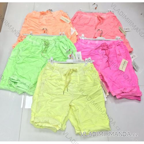 Kraťasy šortky letné dámske neon (S-2XL) TALIANSKÁ MÓDA IMWD215036