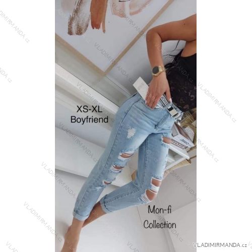 Rifle jeans dlhé dámske (34-42) JEANS JAW215051