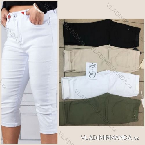 Rifle jeans krátke dámske (42-50) JEANS JAW215054
