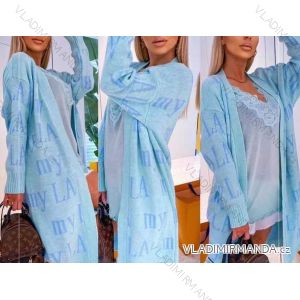Cardigan pletený dlhý rukáv dámsky (S / M ONE SIZE) TALIANSKÁ MÓDA IMWA215106