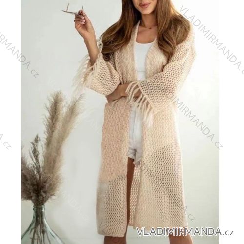 Cardigan pletený dlhý rukáv dámsky (S / M ONE SIZE) TALIANSKÁ MÓDA IMWA215107