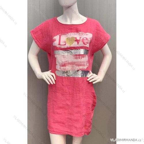 Šaty letné krátky rukáv dámske (S / M ONE SIZE) TALIANSKÁ MÓDA IMWK215171