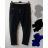 Tepláky dlhé slabé dámske (uni s/l) TALIANSKÁ MÓDA IM517012/DR čierna S/M/L