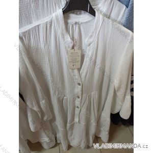 Šaty košeľové dlhý rukáv dámske (M / L ONE SIZE) TURECKÁ MÓDA TMA21012