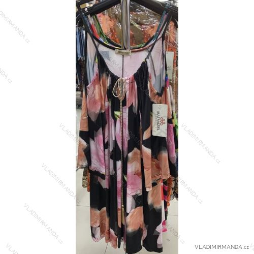 Šaty oversize letné IceCool na ramienka dámske (S / M ONE SIZE) TALIANSKÁ MÓDA IMM211059