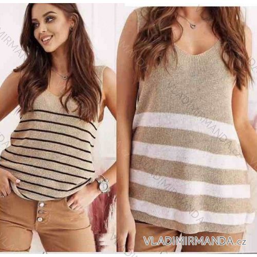 Tielko pletené letné dámske prúžok (S / M ONE SIZE) TALIANSKÁ MÓDA IMWA215355