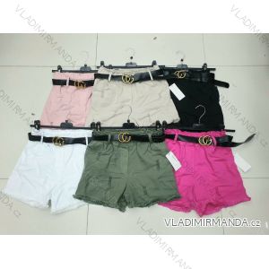 Kraťasy šortky letné s pásikom dámske (S-XL) TALIANSKÁ MÓDA IMWA215455