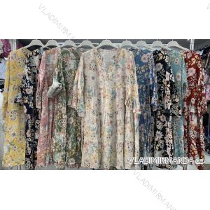 Šaty letné krátky rukáv kvetované dámske (S / M ONE SIZE) TALIANSKÁ MÓDA IMWA215482