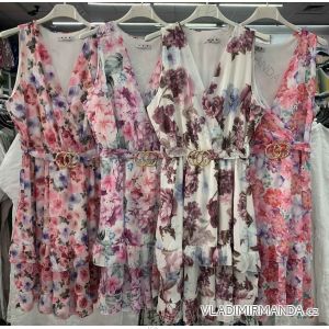 Šaty letné bez rukávov dámske (S / M ONE SIZE) TALIANSKÁ MÓDA IMWA215484