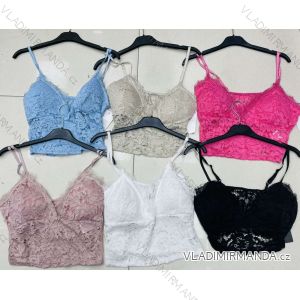 Top letné čipkový na ramienka dámsky (S / M ONE SIZE) TALIANSKÁ MÓDA IMWA215503
