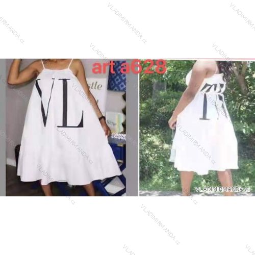 Šaty bavlnené letné na ramienkach oversize dámske (S / M / L ONE SIZE) TALIANSKÁ MÓDA IMWB215530