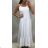 Šaty dlhé bavlnené letné na ramienka dámske (S / M ONE SIZE) TALIANSKÁ MÓDA IMWA215440