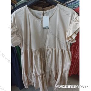 Šaty letné krátky rukáv dámske (XL / 2XL ONE SIZE) TALIANSKÁ MÓDA IMS21053