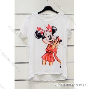 Tričko krátky rukáv dámske (S / M ONE SIZE) TALIANSKÁ MÓDA IMWK21233/DR