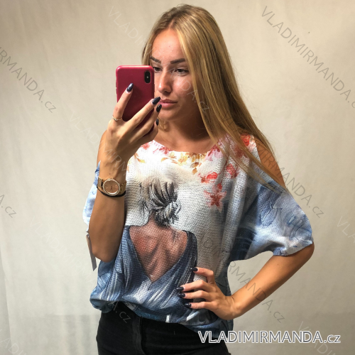 Sveter slabý dámsky (uni l / xl) TALIANSKÁ MÓDA IMB21079