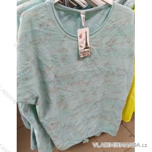 Tričko tunika krátky rukáv dámske (L / XL ONE SIZE) TALIANSKÁ MÓDA IM3211266
