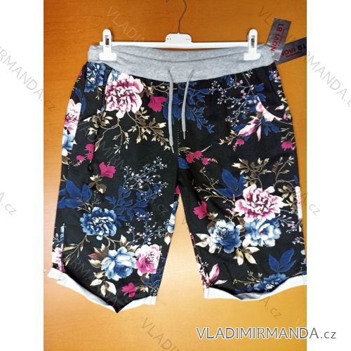 Kraťasy šortky letné nadrozměr dámske (XL / 2XL ONE SIZE) TALIANSKÁ MÓDA IMM2421023