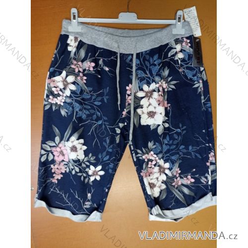 Kraťasy šortky letné nadrozměr dámske (XL / 2XL ONE SIZE) TALIANSKÁ MÓDA IM621025