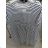 Šaty krátky rukáv nadrozměr dámske prúžok (XL / 2XL ONE SIZE) TALIANSKÁ MÓDA IM721190