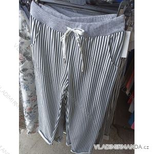 Nohavice tepláky dámské prúžok (L / XL ONE SIZE) TALIANSKÁ MÓDA IM721203