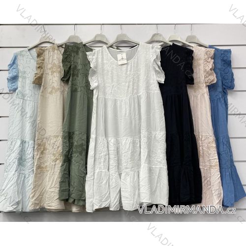 Šaty letní bez rukávů dámské (S/M ONE SIZE) ITALSKÁ MÓDA IMWD215857 letní bavlněné bez rukávů dámské (S/M ONE SIZE) ITALSKÁ MÓDA IMWD215037