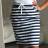 Sukně letní dámská proužek  (S/M/L ONE SIZE) ITALSKá MóDA IM722125