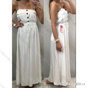 Šaty letní bez rukávů krajka dámské (uni s/m) ITALSKá MóDA IM1419013/DR