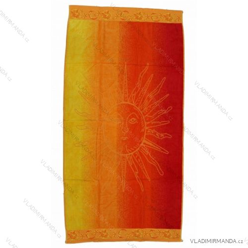 Osuška plážová obojstranná (170x90 cm) SETINO T-011 SUN DEGRADE ORANGE
