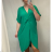 Šaty dlhý rukáv dámske oversize (XL / 4XL ONE SIZE) TALIANSKÁ MÓDA IMM21102 / DR královsky modrá