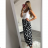 Šaty letné dlhé na ramienka dámske (S / M ONE SIZE) TALIANSKÁ MÓDA IMD21774