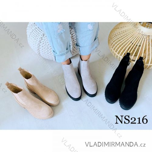 Topánky členkové na podpätku dámske (36-41) SSHOES OBUV OBSS21NS216