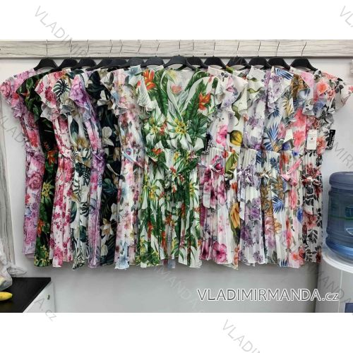 Šaty letné bez rukávov dámske (S / M ONE SIZE) TALIANSKÁ MÓDA IMWA215894