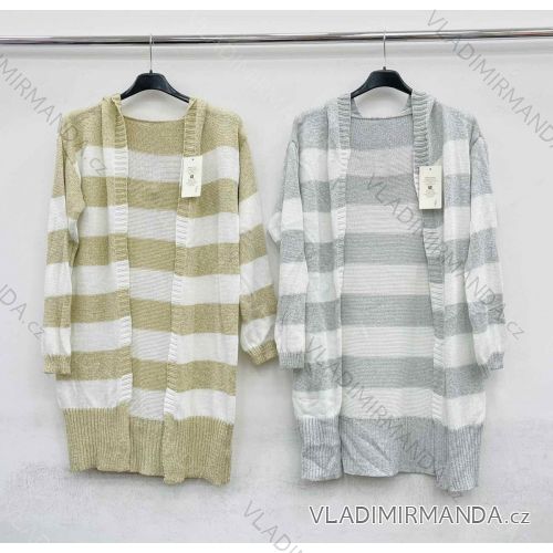 Cardigan tenký pletený dlhý rukáv dámsky (S / M ONE SIZE) TALIANSKÁ MÓDA IMWC215929