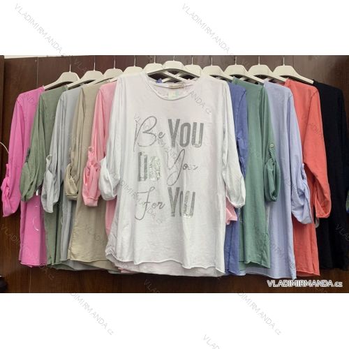 Tunika dlouhý rukáv dámská (S/M ONE SIZE) ITALSKÁ MÓDA IMWA215935